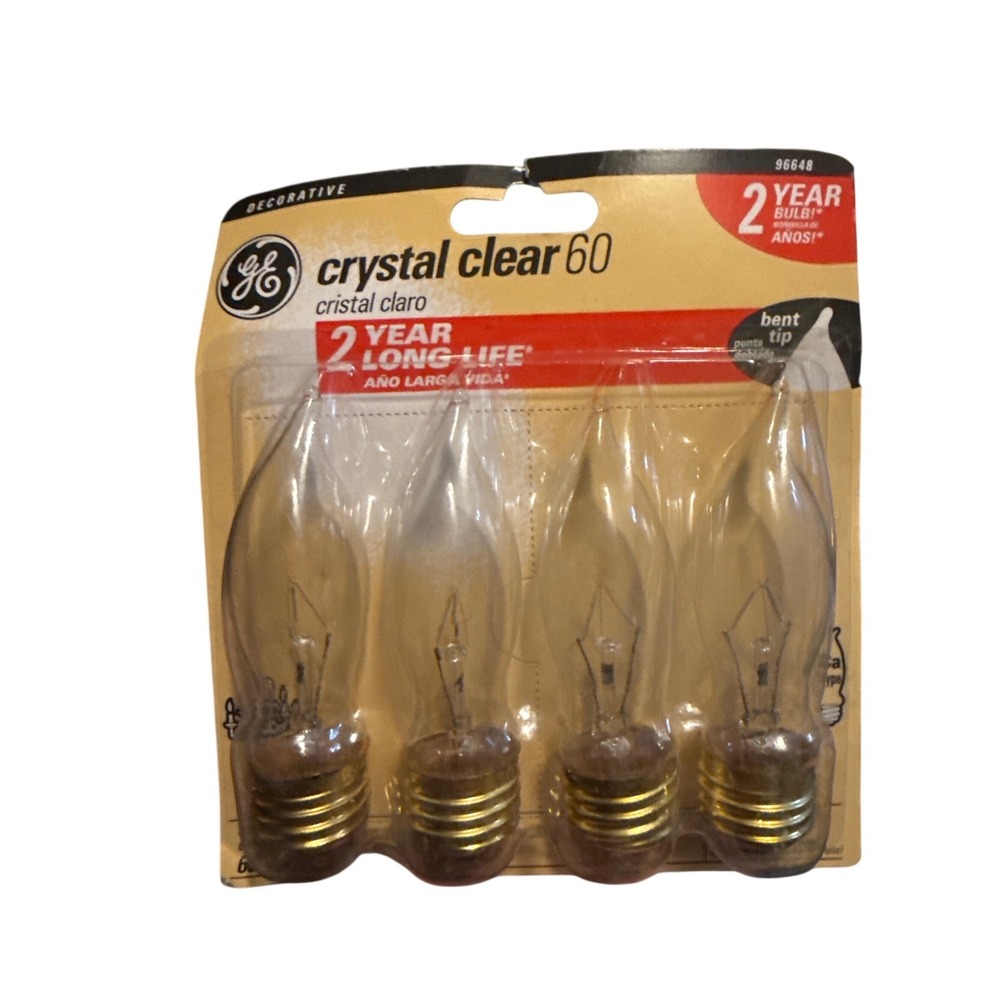 GE Crystal Clear 60 Decorative Light Bulbs Medium Base 60W 11 Pack 96648